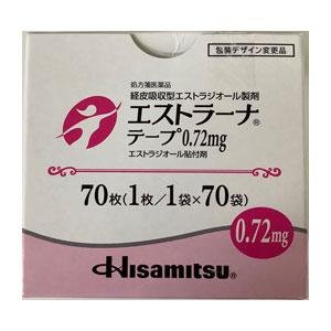 更年期贴エストラーナテープ 0.72mg*70枚